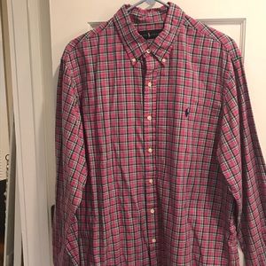 Plaid Ralph Lauren button down shirt